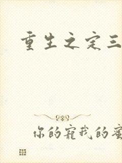 重生之定三国