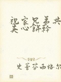 祝家兄弟共享后夹心饼干