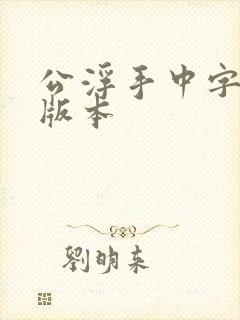 公浮手中字最新版本