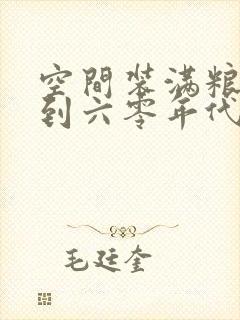 空间装满粮食回到六零年代