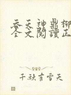 吞天神鼎柳无邪全文阅读正版