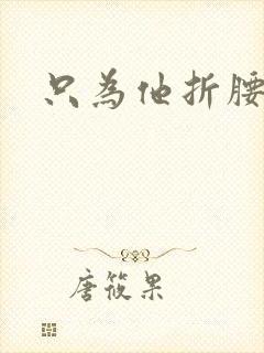 只为他折腰封面