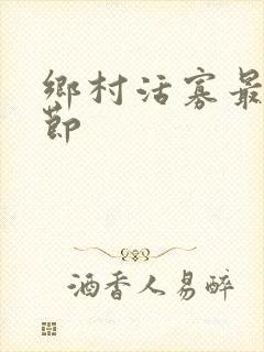 乡村活寡最新章节