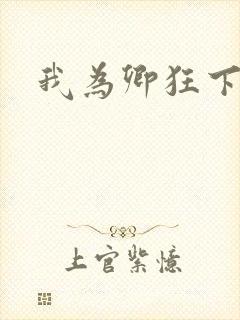 我为卿狂下载封面