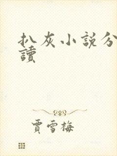 扒灰小说分节阅读封面