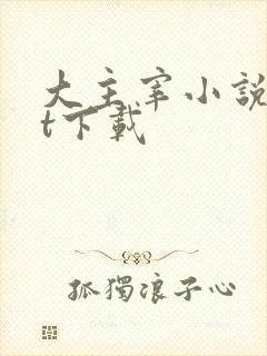 大主宰小说txt下载封面