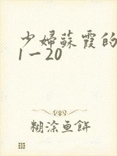 少妇苏霞的沉沦1一20