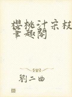 樱桃汁宋枝江野笔趣阁