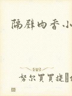 隔壁肉香小说