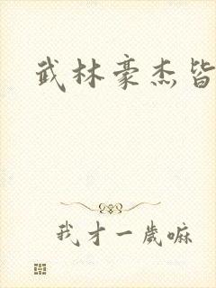 武林豪杰皆我奴