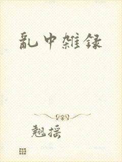乱中杂录