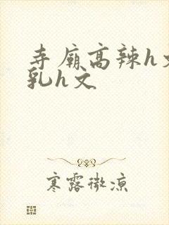 寺庙高辣h文乱乳h文