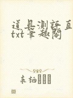 道具测评直播间txt笔趣阁封面