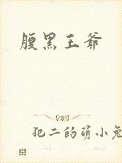 腹黑王爷