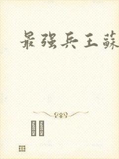 最强兵王苏锐