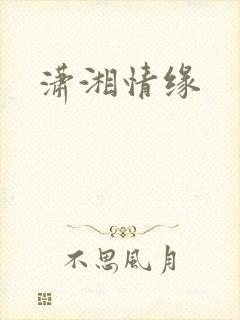 潇湘情缘封面