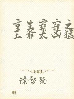 重生霸宠之摄政王爷太凶猛