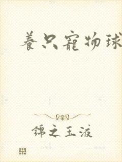 养只宠物球封面