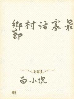乡村活寡最新章节