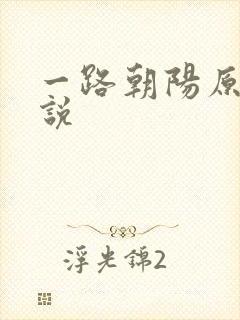 一路朝阳原著小说