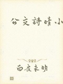 公交诗晴小说