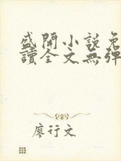 盛开小说免费阅读全文无弹窗