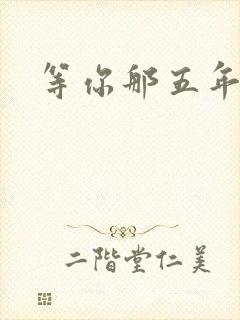 等你那五年
