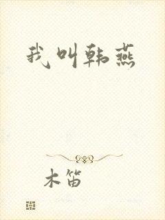 我叫韩燕封面