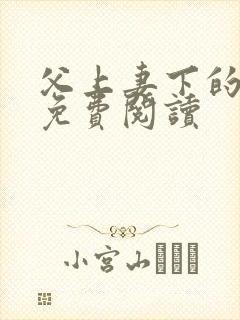 父上妻下的小说免费阅读封面