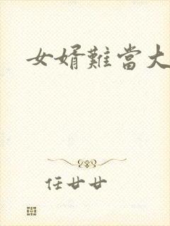 女婿难当大结局