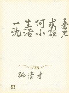 一生何求秦菲雪沈浩小说免费阅读全文