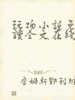 玩物小说免费阅读全文在线阅笔趣阁无弹窗