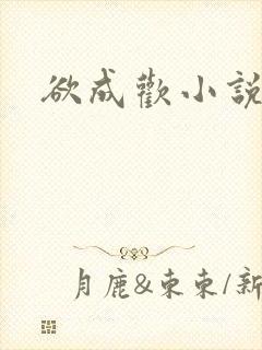 欲成欢小说