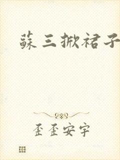苏三掀裙子