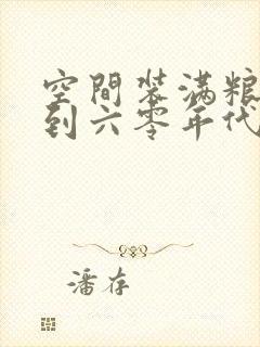 空间装满粮食回到六零年代