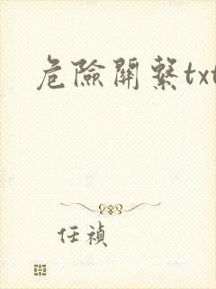 危险关系txt封面