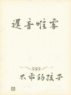 迟音唯雾封面