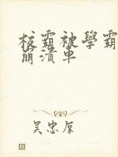 校霸被学霸玩到崩溃车封面