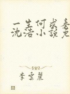 一生何求秦菲雪沈浩小说免费阅读全文