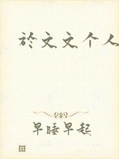 于文文个人简历