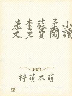 老李苏柔小说全文免费阅读