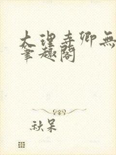 大理寺卿无删改笔趣阁封面