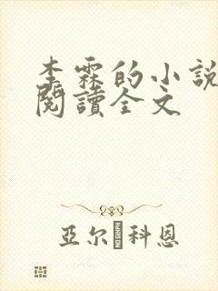 李霖的小说免费阅读全文