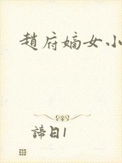 赵府嫡女小说