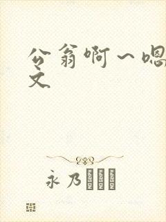公翁啊～嗯啊h文