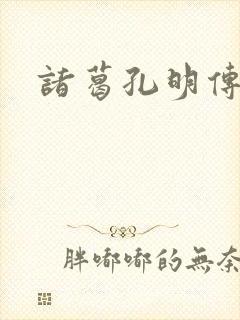 诸葛孔明传