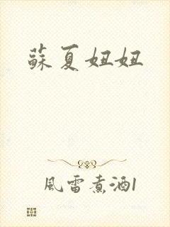 苏夏妞妞封面