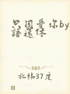 只因爱你by欲语还休封面