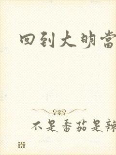 回到大明当才子