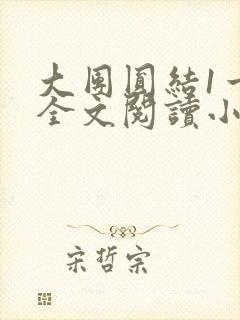 大团圆结1一6全文阅读小说封面